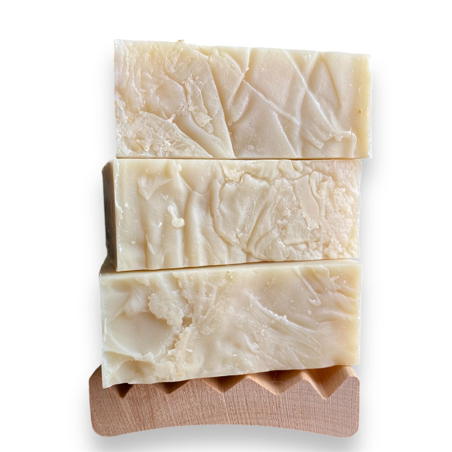 Brick Box Natural Soap Company Bay Rum stack of three, front angle