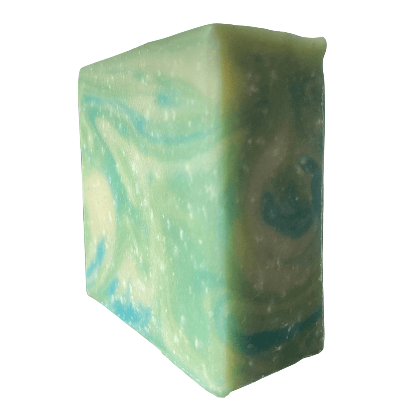 an angle view of Trade Winds soap by Brick Box