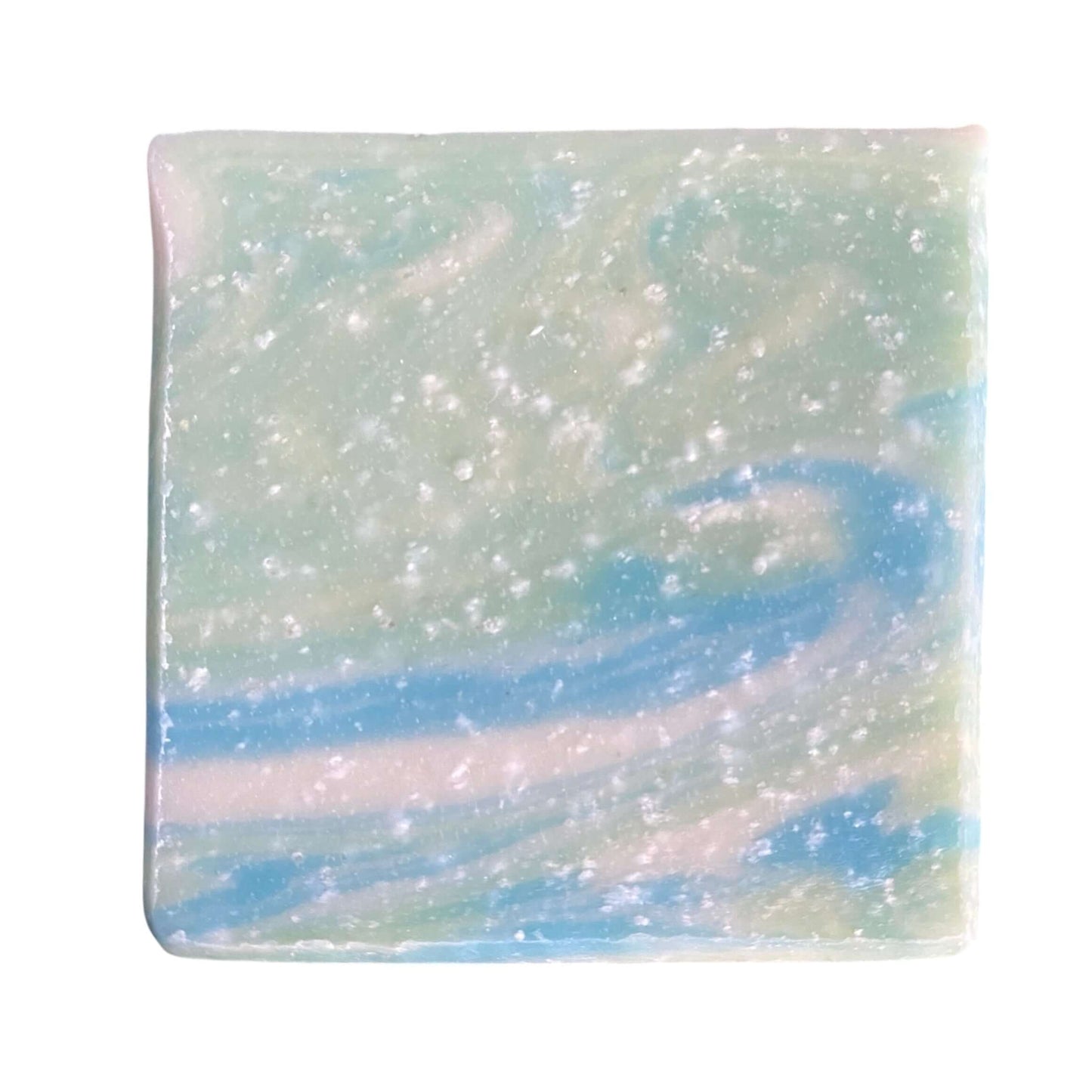 Front view of Trade Winds soap by Brick Box Natural Soap Co
