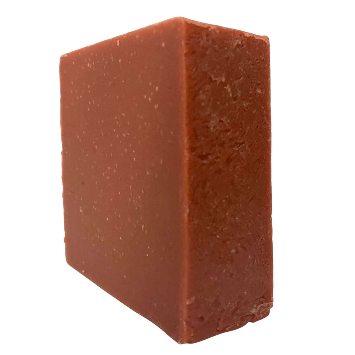 Angled view of Frontier Cask soap by Brick Box