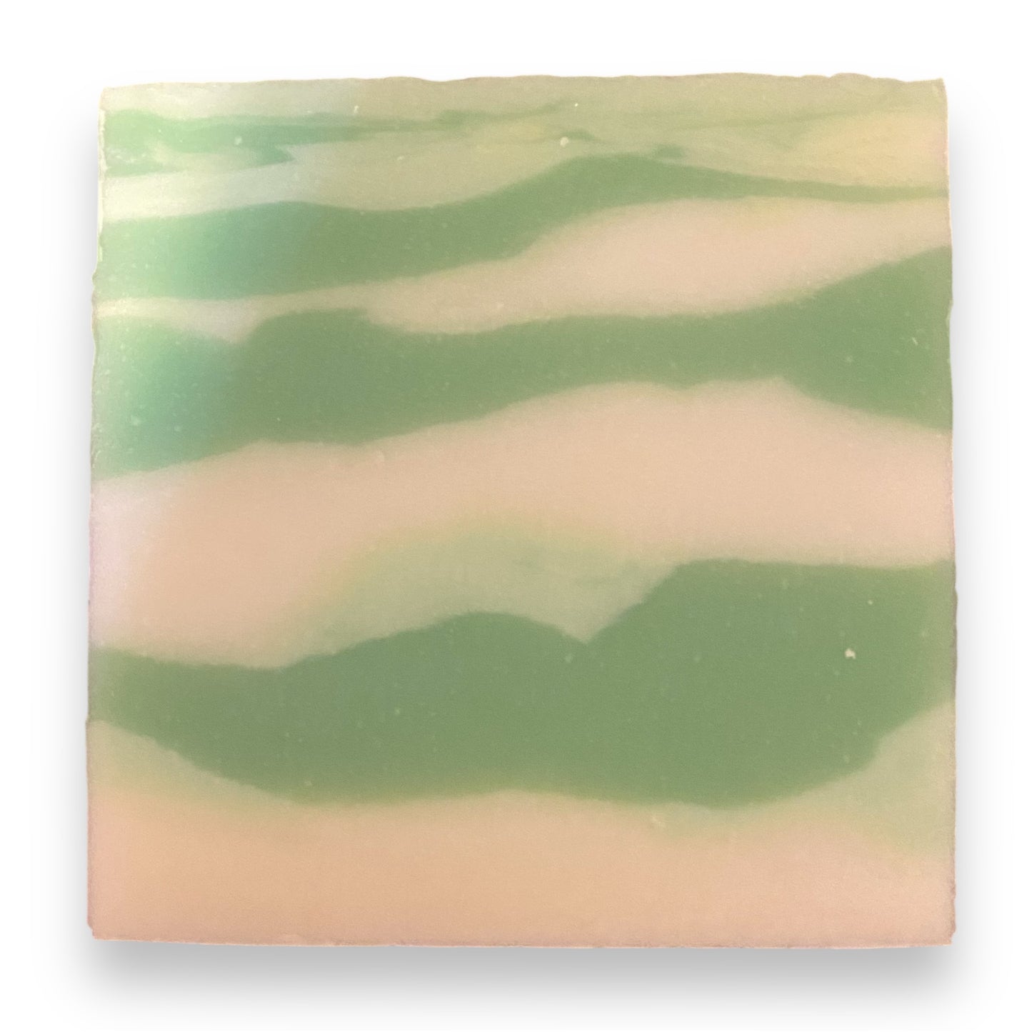 frosted aloe natural soap front
