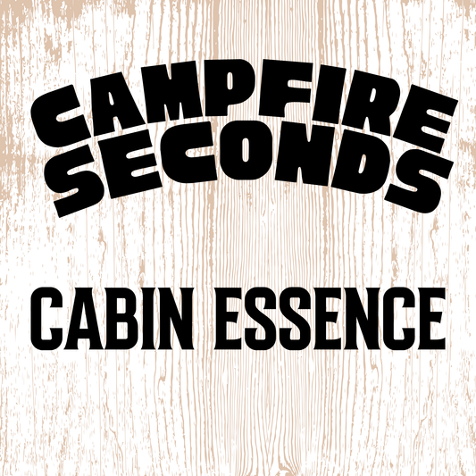 label for Campfire Seconds soap - Cabin Essence by Brick Box