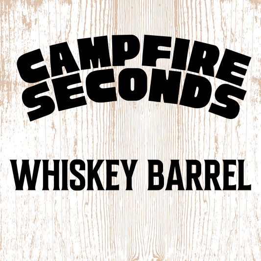 label for Campfire Seconds soap - Whiskey Barrel by Brick Box