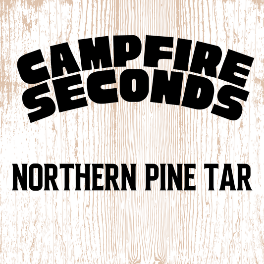 label for Campfire Seconds soap - Northern Pine Tar by Brick Box