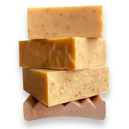 Citrus Brew Natural Soap stack of three