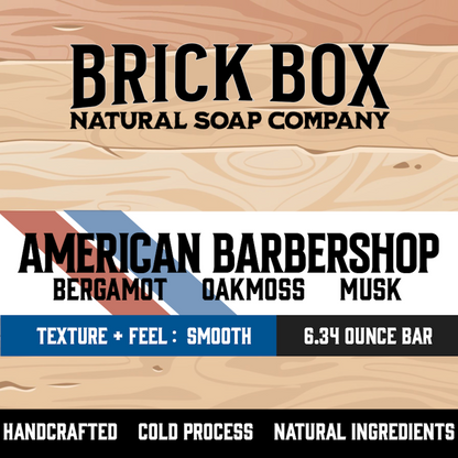 American Barbershop natural soap box