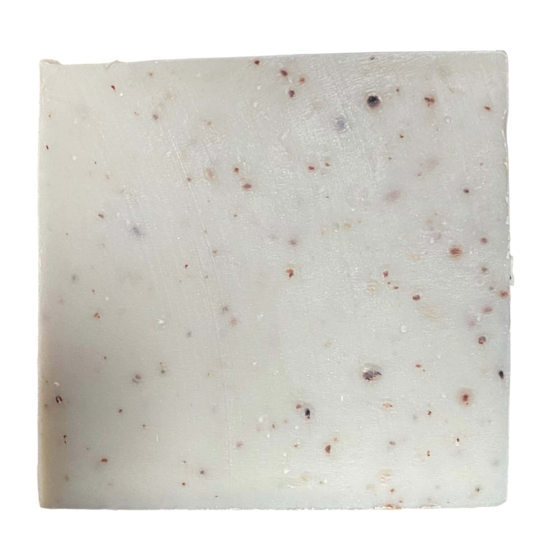 Front view of Blueberry Trail soap by Brick Box Natural Soap Company