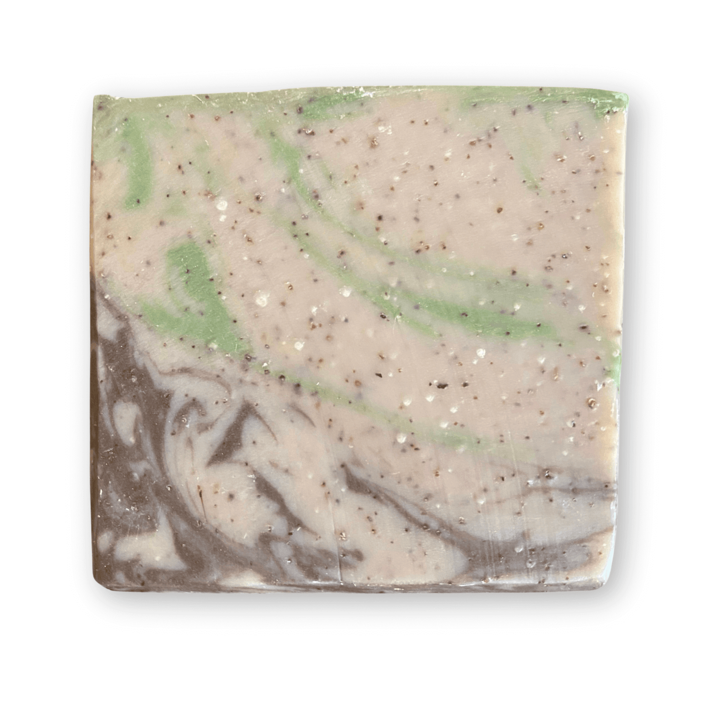 Front view of Cabin Essence soap by Brick Box Natural Soap Co.
