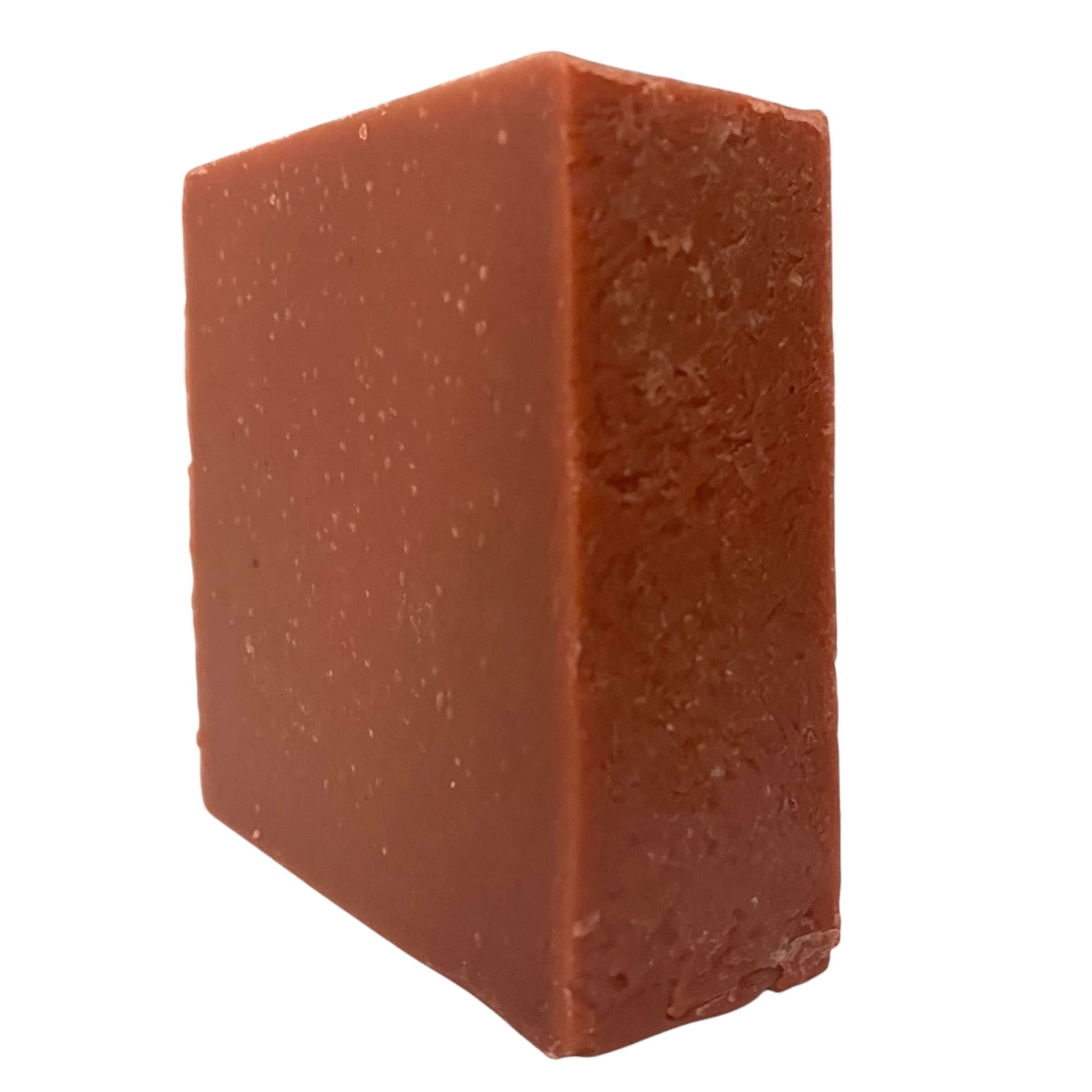 Angled view of Frontier Cask soap by Brick Box
