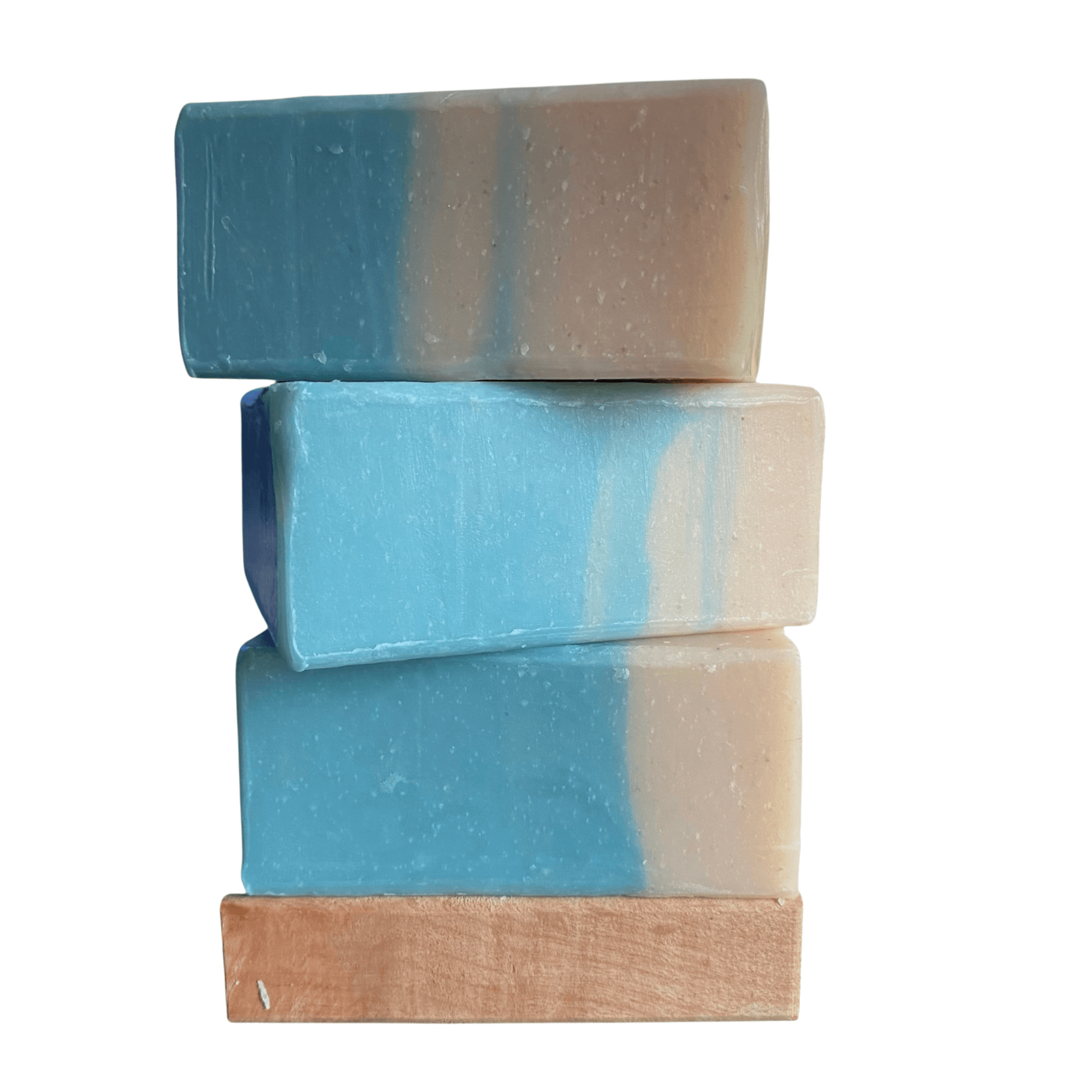 stack of three bars of Hawthorne soap by Brick Box