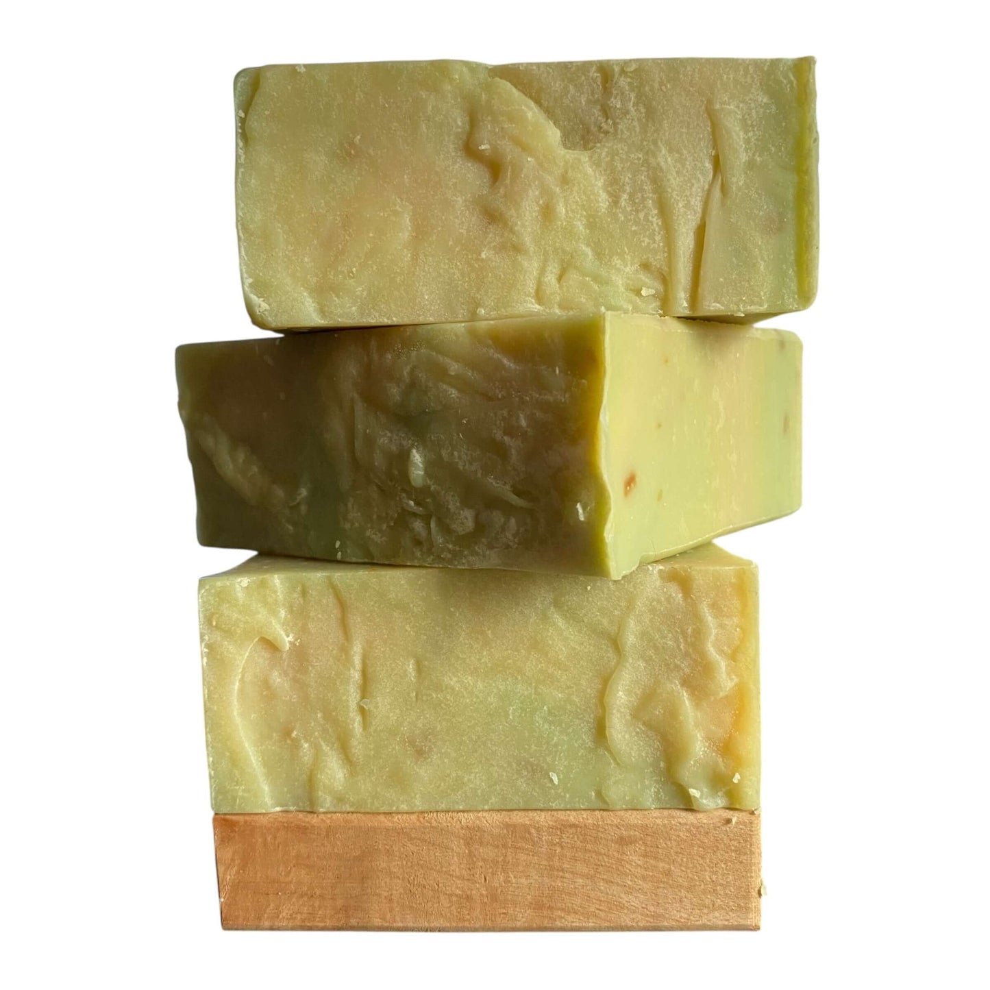 a stack of three Margarita Mist bars of soap by Brick Box
