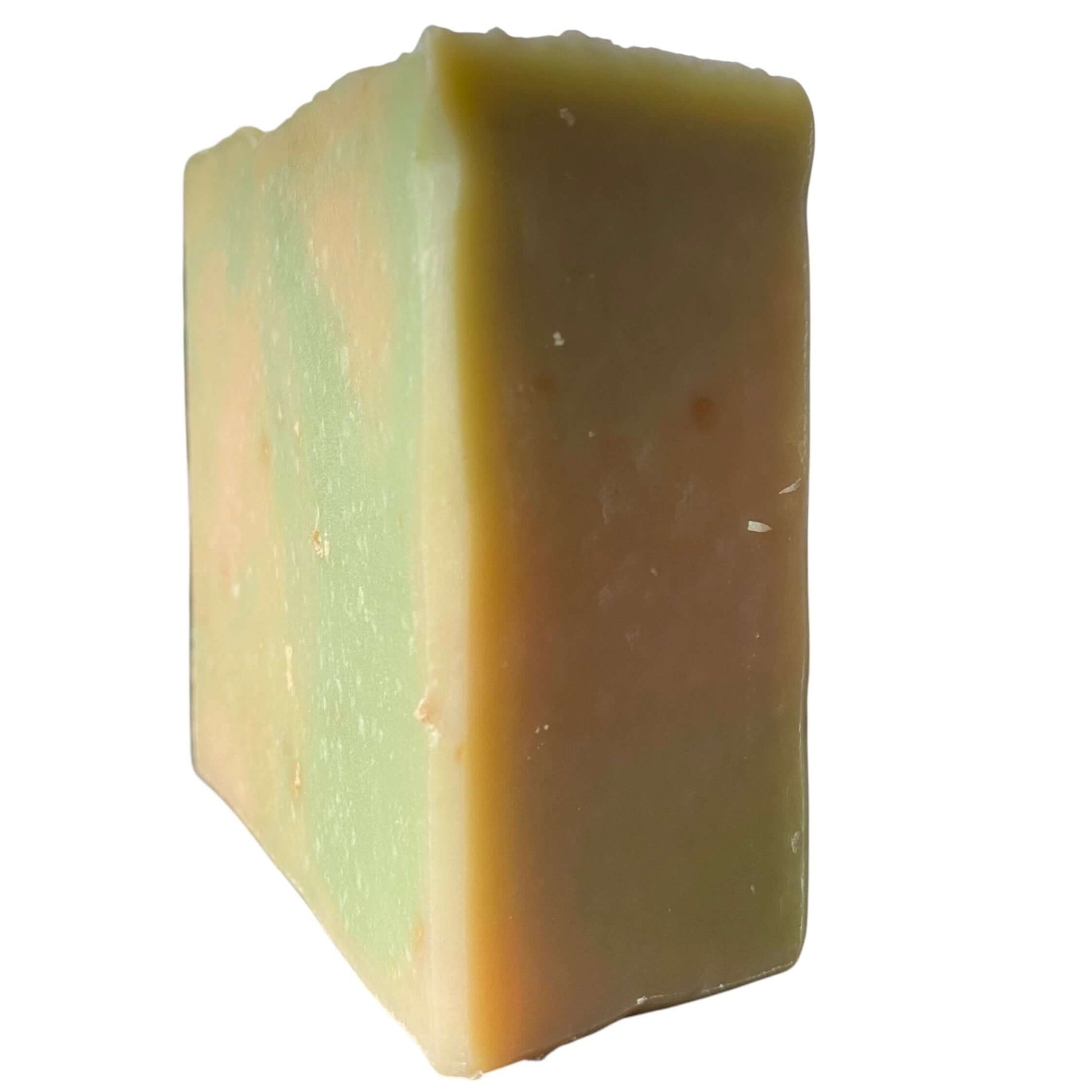 an angled view of Margarita Mist soap by Brick Box Natural Soap Co.