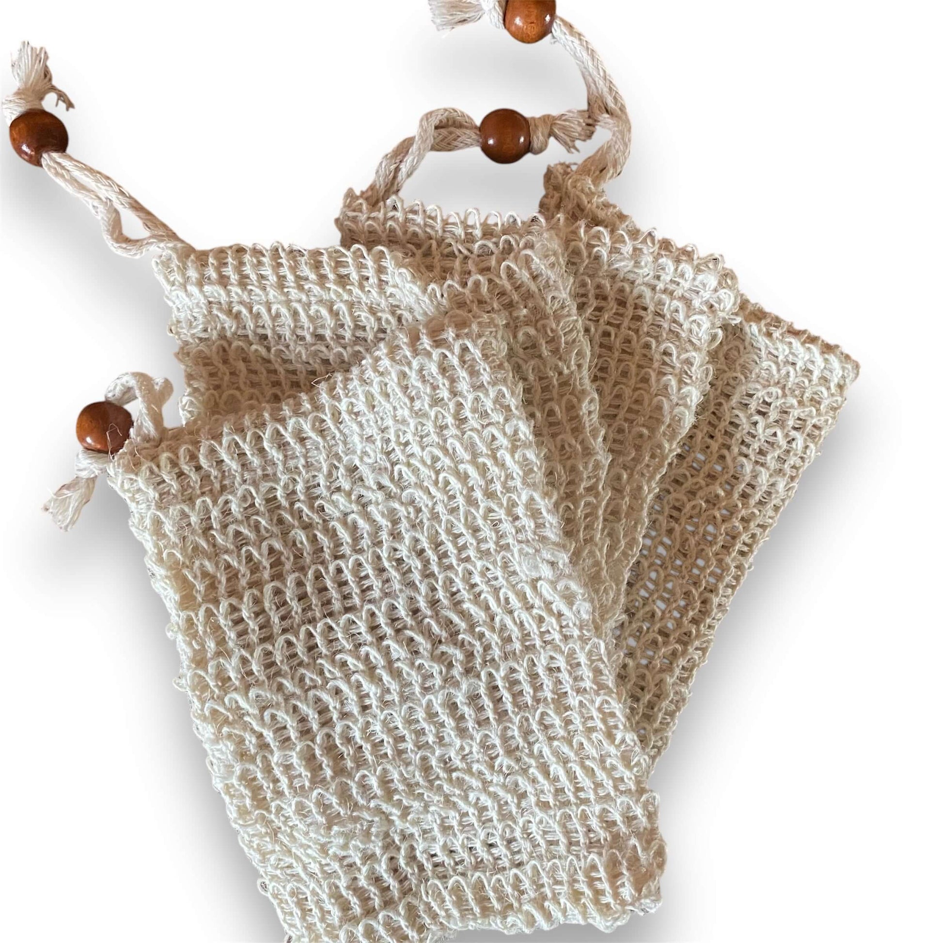 sisal soap satchels